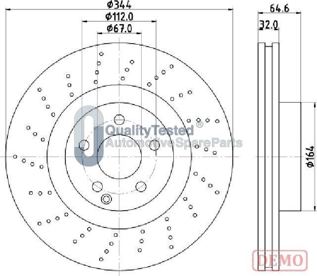 Japanparts DI0558JM - Bremžu diski autodraugiem.lv