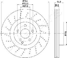 Japanparts DI-0558 - Bremžu diski autodraugiem.lv