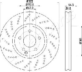 Japanparts DI-0520 - Bremžu diski autodraugiem.lv