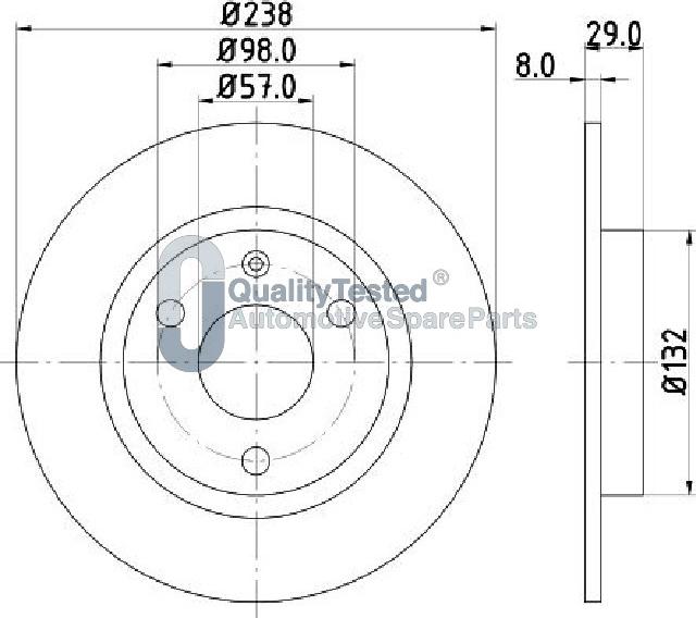 Japanparts DI0639JM - Bremžu diski autodraugiem.lv