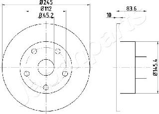 Japanparts DP-0906 - Bremžu diski autodraugiem.lv