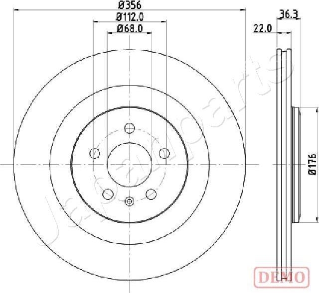 Japanparts DP-0917C - Bremžu diski autodraugiem.lv