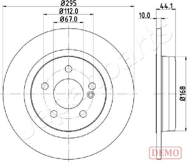 Japanparts DP-0503C - Bremžu diski autodraugiem.lv