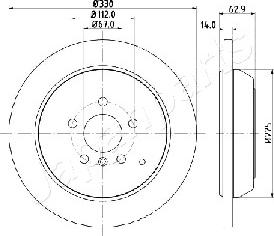 Japanparts DP-0524 - Bremžu diski autodraugiem.lv