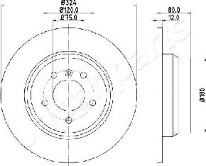 Japanparts DP-0137 - Bremžu diski autodraugiem.lv