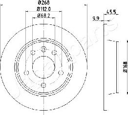 Japanparts DP-0306 - Bremžu diski autodraugiem.lv