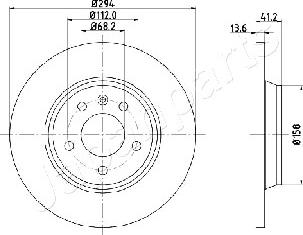 Japanparts DP-0307 - Bremžu diski autodraugiem.lv