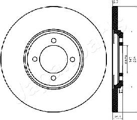 Japanparts DP-0318 - Bremžu diski autodraugiem.lv
