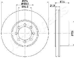 Japanparts DP-0228 - Bremžu diski autodraugiem.lv