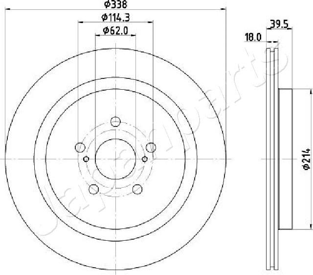 Japanparts DP-267C - Bremžu diski autodraugiem.lv