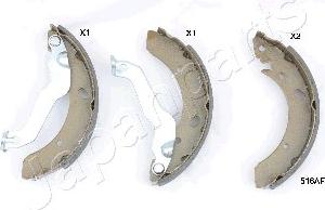 Japanparts GF-516AF - Bremžu loku komplekts autodraugiem.lv
