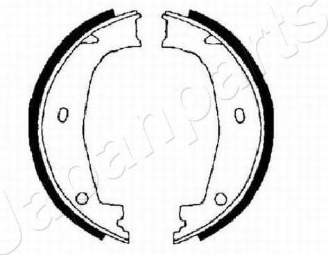 Japanparts GF-0101AF - Bremžu loku kompl., Stāvbremze autodraugiem.lv