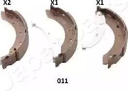 Japanparts GF-011AF - Bremžu loku komplekts autodraugiem.lv