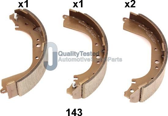 Japanparts GF143JM - Bremžu loku komplekts autodraugiem.lv