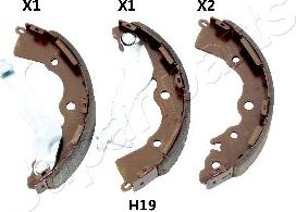 Japanparts GF-H19AF - Bremžu loku komplekts autodraugiem.lv