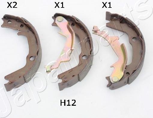 Japanparts GF-H12AF - Bremžu loku kompl., Stāvbremze autodraugiem.lv