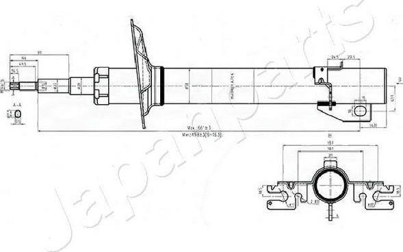 Japanparts MM-00552 - Amortizators autodraugiem.lv