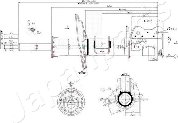 Japanparts MM-00159 - Amortizators autodraugiem.lv