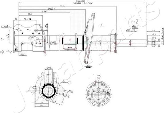 Japanparts MM-00158 - Amortizators autodraugiem.lv