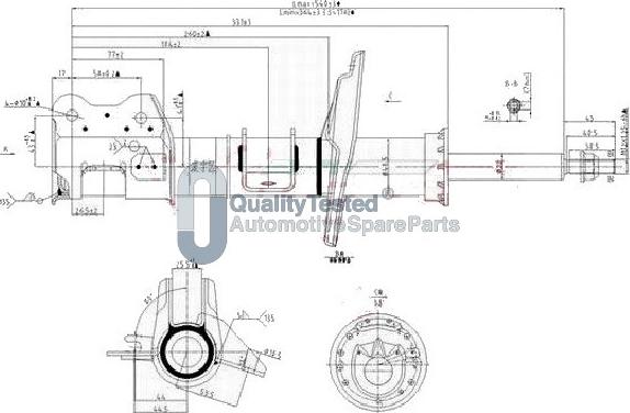 Japanparts MQ-00158 - Amortizators autodraugiem.lv