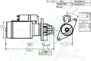 Japanparts MTC959 - Starteris autodraugiem.lv