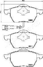 Japanparts PA-0906AF - Bremžu uzliku kompl., Disku bremzes autodraugiem.lv