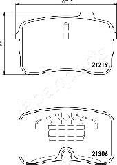 Japanparts PA-0901AF - Bremžu uzliku kompl., Disku bremzes autodraugiem.lv