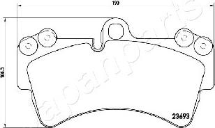 Japanparts PA-0931AF - Bremžu uzliku kompl., Disku bremzes autodraugiem.lv