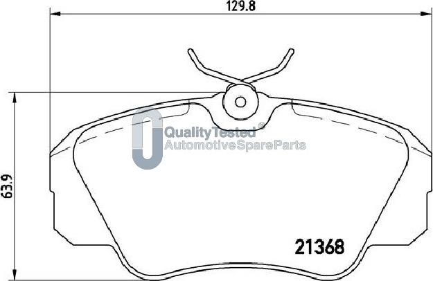 Japanparts PA0409JM - Bremžu uzliku kompl., Disku bremzes autodraugiem.lv