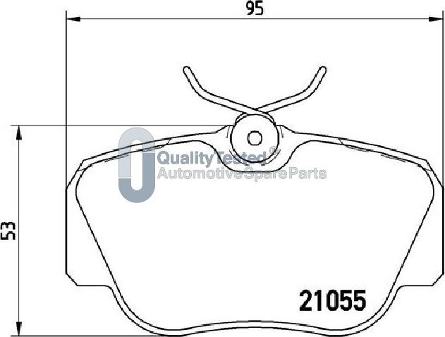 Japanparts PA0413JM - Bremžu uzliku kompl., Disku bremzes autodraugiem.lv