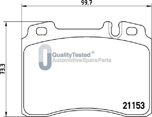 Japanparts PA0505JM - Bremžu uzliku kompl., Disku bremzes autodraugiem.lv