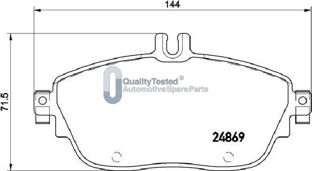 Japanparts PA0503JM - Bremžu uzliku kompl., Disku bremzes autodraugiem.lv