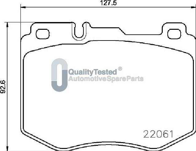 Japanparts PA0516JM - Bremžu uzliku kompl., Disku bremzes autodraugiem.lv