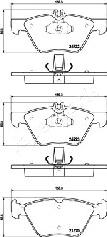 Japanparts PA-0526AF - Bremžu uzliku kompl., Disku bremzes autodraugiem.lv