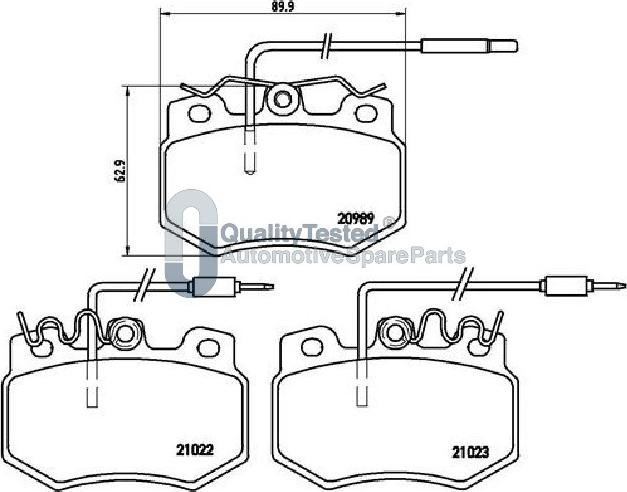 Japanparts PA0605JM - Bremžu uzliku kompl., Disku bremzes autodraugiem.lv