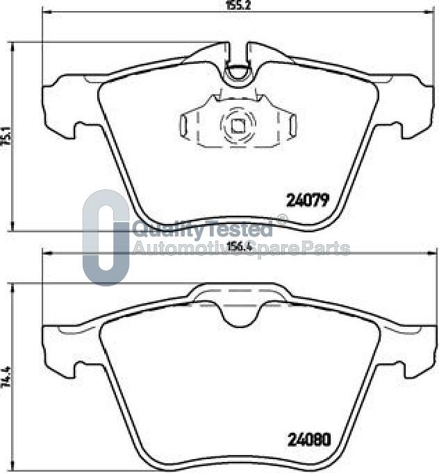 Japanparts PA0341JM - Bremžu uzliku kompl., Disku bremzes autodraugiem.lv