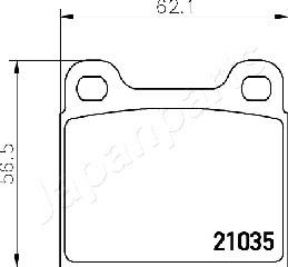 Japanparts PA-0330AF - Bremžu uzliku kompl., Disku bremzes autodraugiem.lv