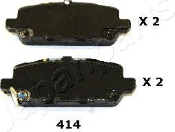 Japanparts PP-414AF - Bremžu uzliku kompl., Disku bremzes autodraugiem.lv