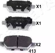 Japanparts PP-413AF - Bremžu uzliku kompl., Disku bremzes autodraugiem.lv