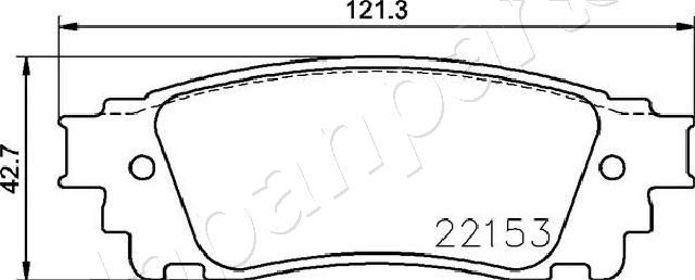 Japanparts PP-417AF - Bremžu uzliku kompl., Disku bremzes autodraugiem.lv