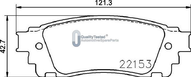 Japanparts PP417JM - Bremžu uzliku kompl., Disku bremzes autodraugiem.lv