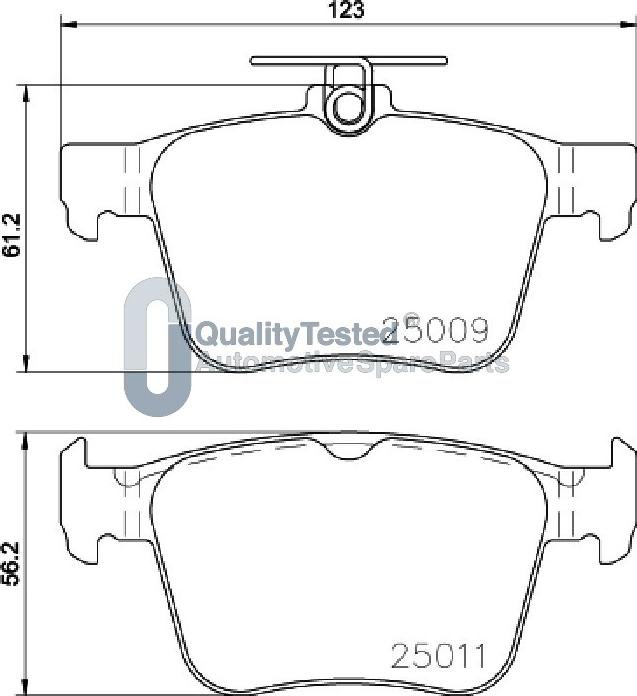 Japanparts PP0906JM - Bremžu uzliku kompl., Disku bremzes autodraugiem.lv