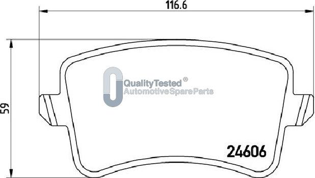 Japanparts PP0908JM - Bremžu uzliku kompl., Disku bremzes autodraugiem.lv