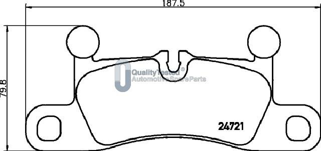 Japanparts PP0925JM - Bremžu uzliku kompl., Disku bremzes autodraugiem.lv