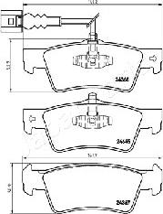 Japanparts PP-0923AF - Bremžu uzliku kompl., Disku bremzes autodraugiem.lv