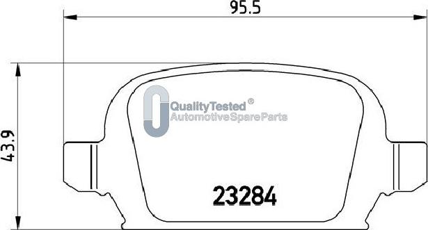 Japanparts PP0402JM - Bremžu uzliku kompl., Disku bremzes autodraugiem.lv