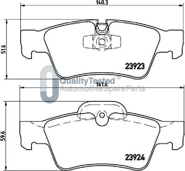 Japanparts PP0515JM - Bremžu uzliku kompl., Disku bremzes autodraugiem.lv