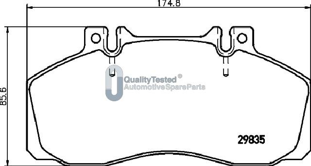 Japanparts PP0525JM - Bremžu uzliku kompl., Disku bremzes autodraugiem.lv