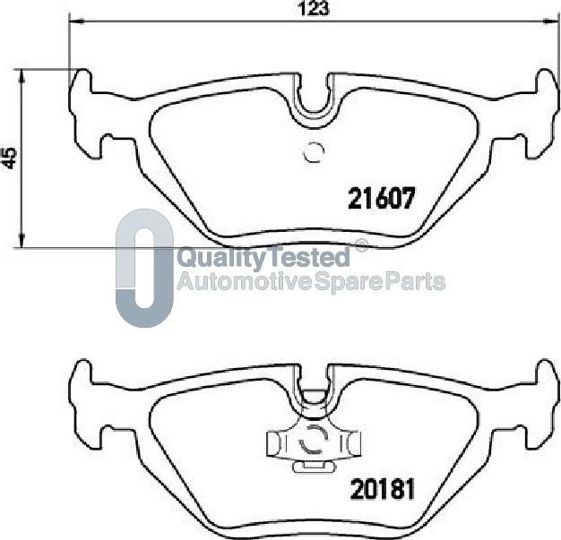 Japanparts PP0105JM - Bremžu uzliku kompl., Disku bremzes autodraugiem.lv