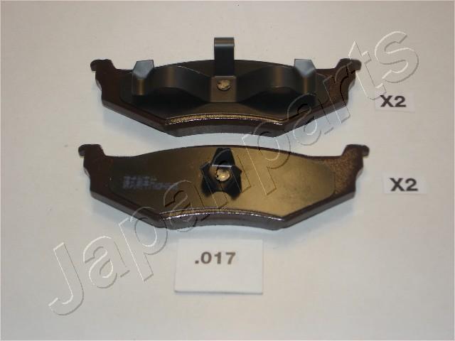 Japanparts PP-017AF - Bremžu uzliku kompl., Disku bremzes autodraugiem.lv